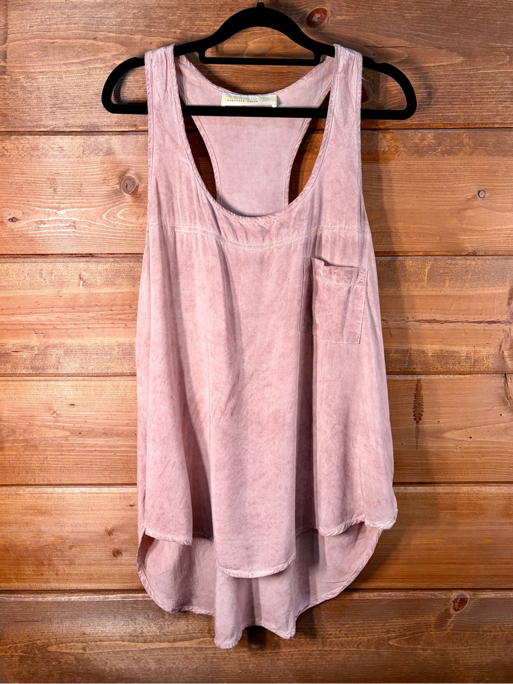 Magnolia Mineral Washed Rose Racerback Tank with Pocket Size Medium 💕🖤